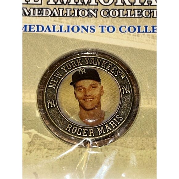 Roger Maris NY Post 2005 New York Yankees Immortals Medallion Collection Coin - Picture 2 of 6